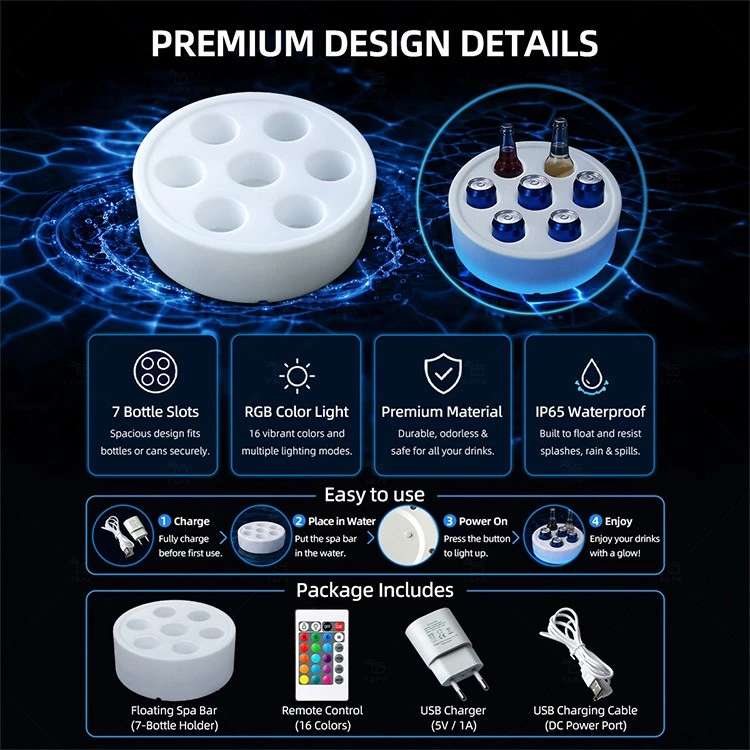 LED Floating Spa Bar price