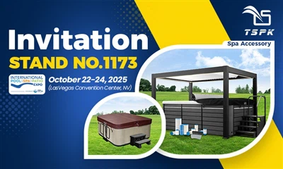 TSPK Spa-tilbehør indtager centrum på 2025 International Pool Spa Patio Expo ...